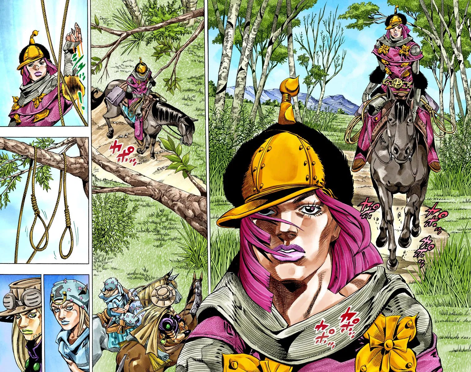 Манга Невероятные Приключения ДжоДжо Часть 7: Steel Ball Run (Цветная версия) - Глава 33 Страница 3