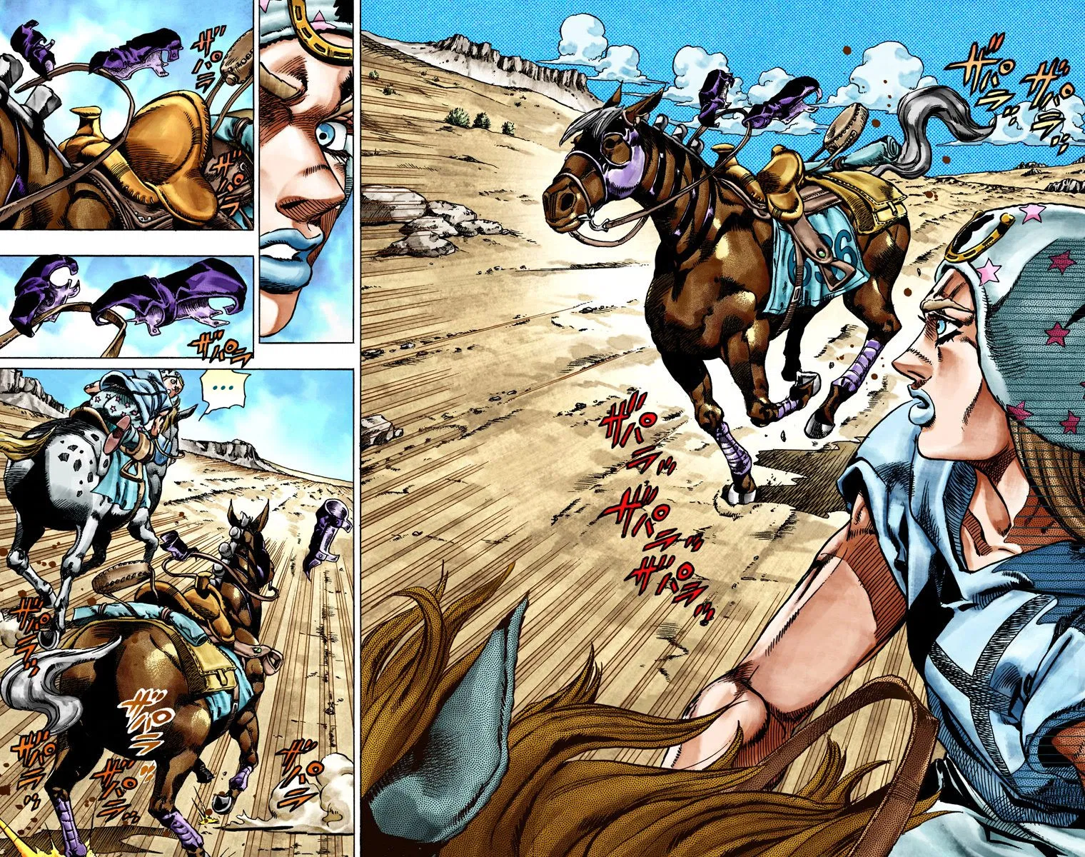 Манга Невероятные Приключения ДжоДжо Часть 7: Steel Ball Run (Цветная версия) - Глава 25 Страница 44