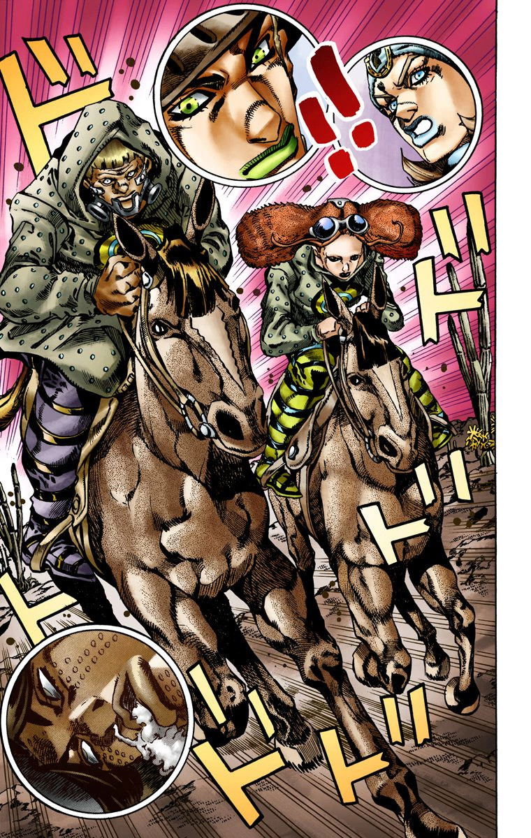 Манга Невероятные Приключения ДжоДжо Часть 7: Steel Ball Run (Цветная версия) - Глава 15 Страница 26