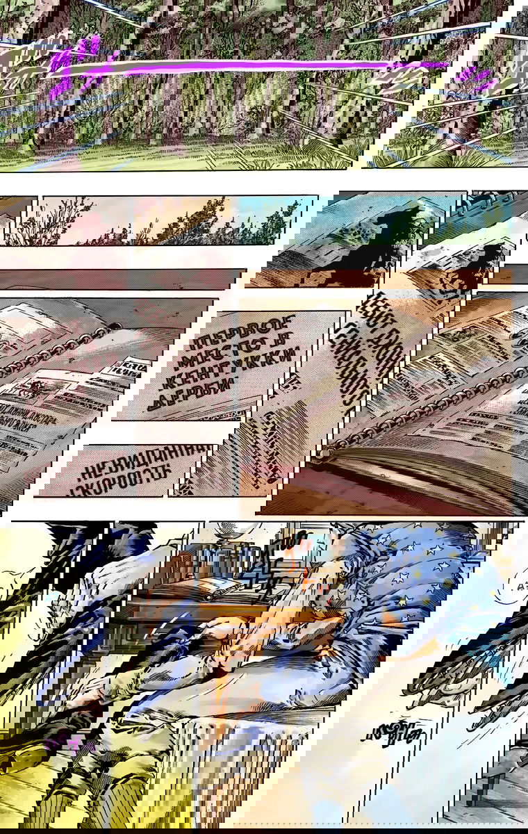 Манга Невероятные Приключения ДжоДжо Часть 7: Steel Ball Run (Цветная версия) - Глава 42 Страница 17