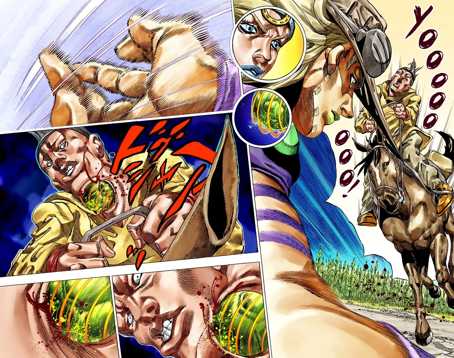 Манга Невероятные Приключения ДжоДжо Часть 7: Steel Ball Run (Цветная версия) - Глава 41 Страница 25