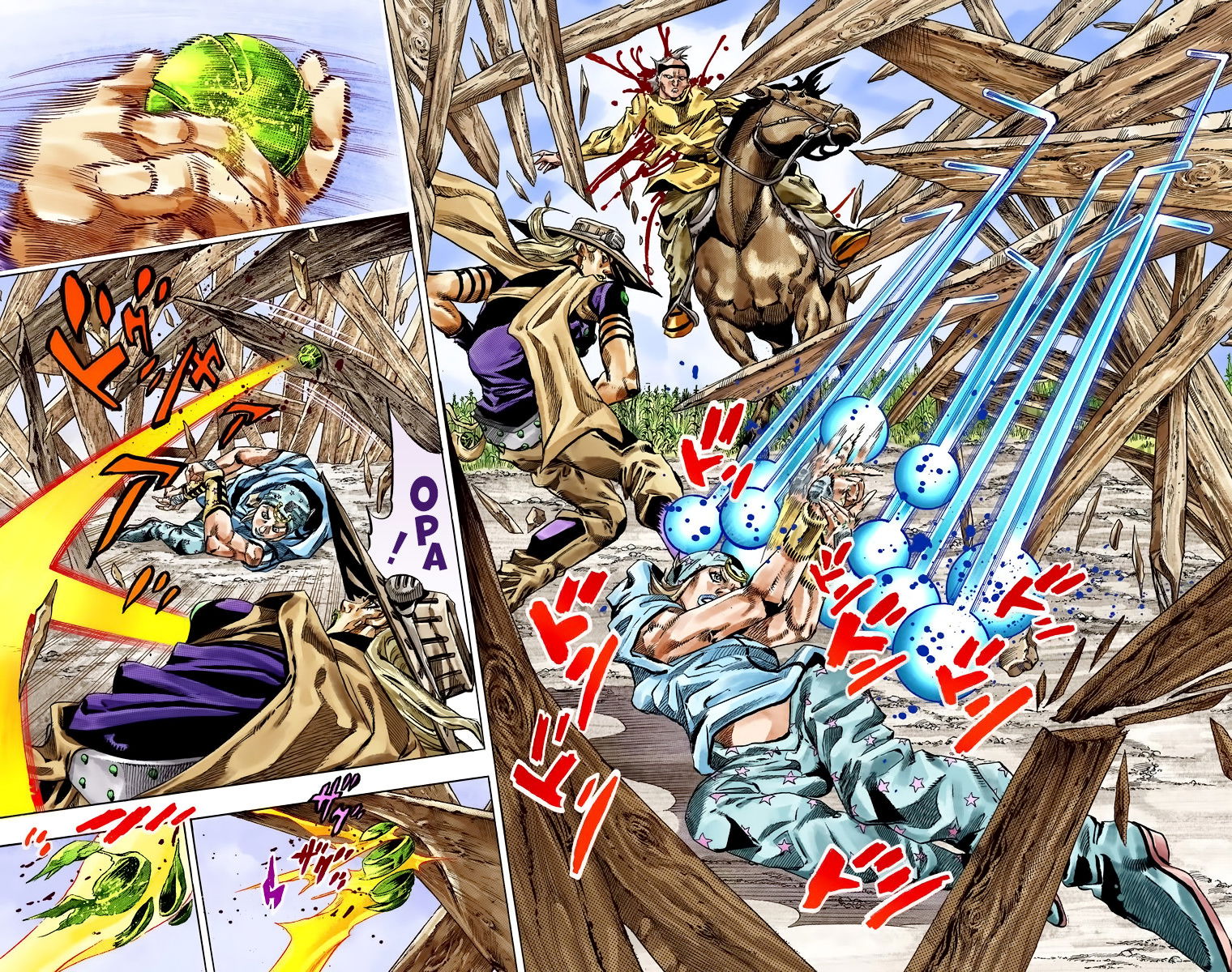 Манга Невероятные Приключения ДжоДжо Часть 7: Steel Ball Run (Цветная версия) - Глава 41 Страница 28