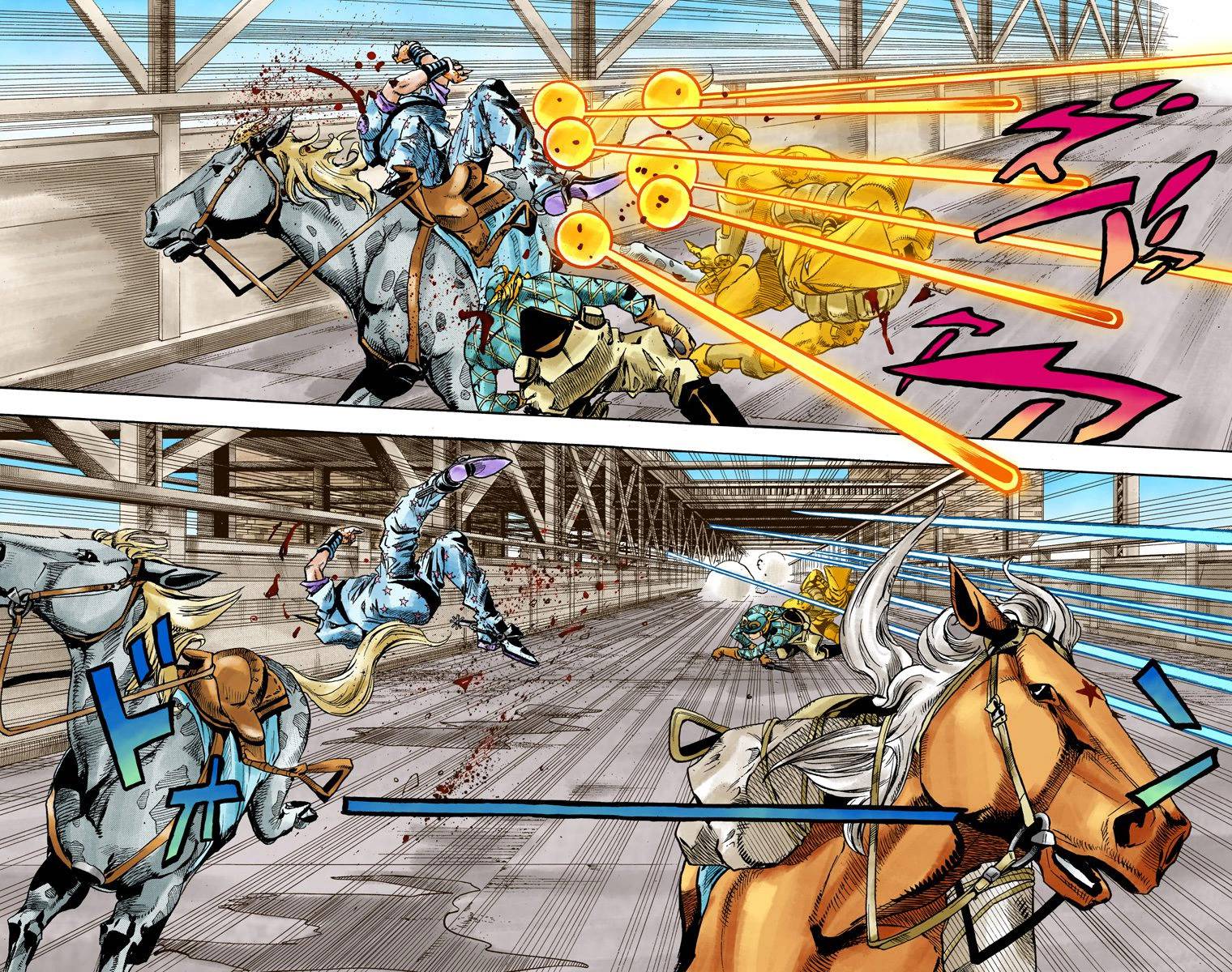 Манга Невероятные Приключения ДжоДжо Часть 7: Steel Ball Run (Цветная версия) - Глава 92 Страница 44