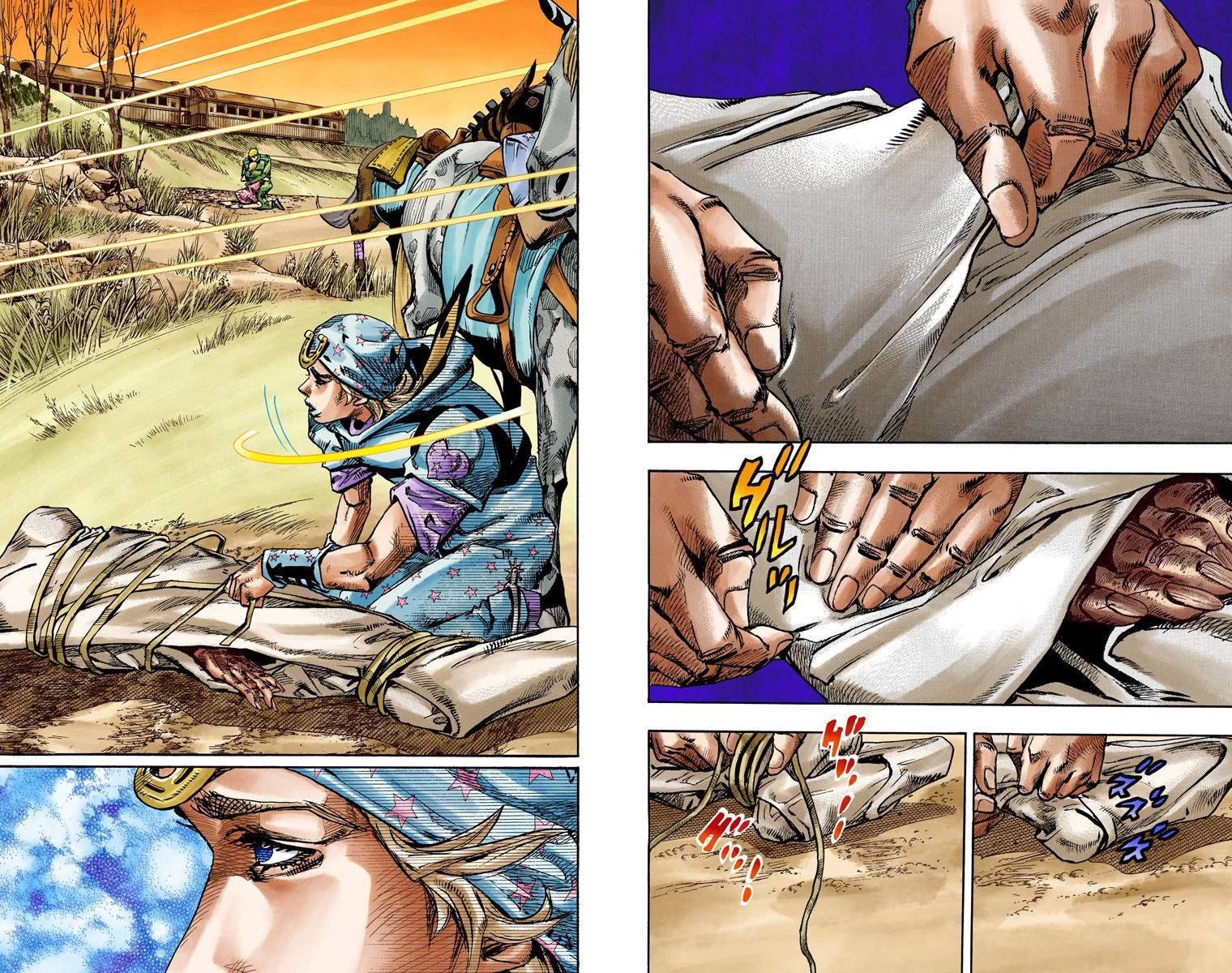 Манга Невероятные Приключения ДжоДжо Часть 7: Steel Ball Run (Цветная версия) - Глава 89 Страница 28