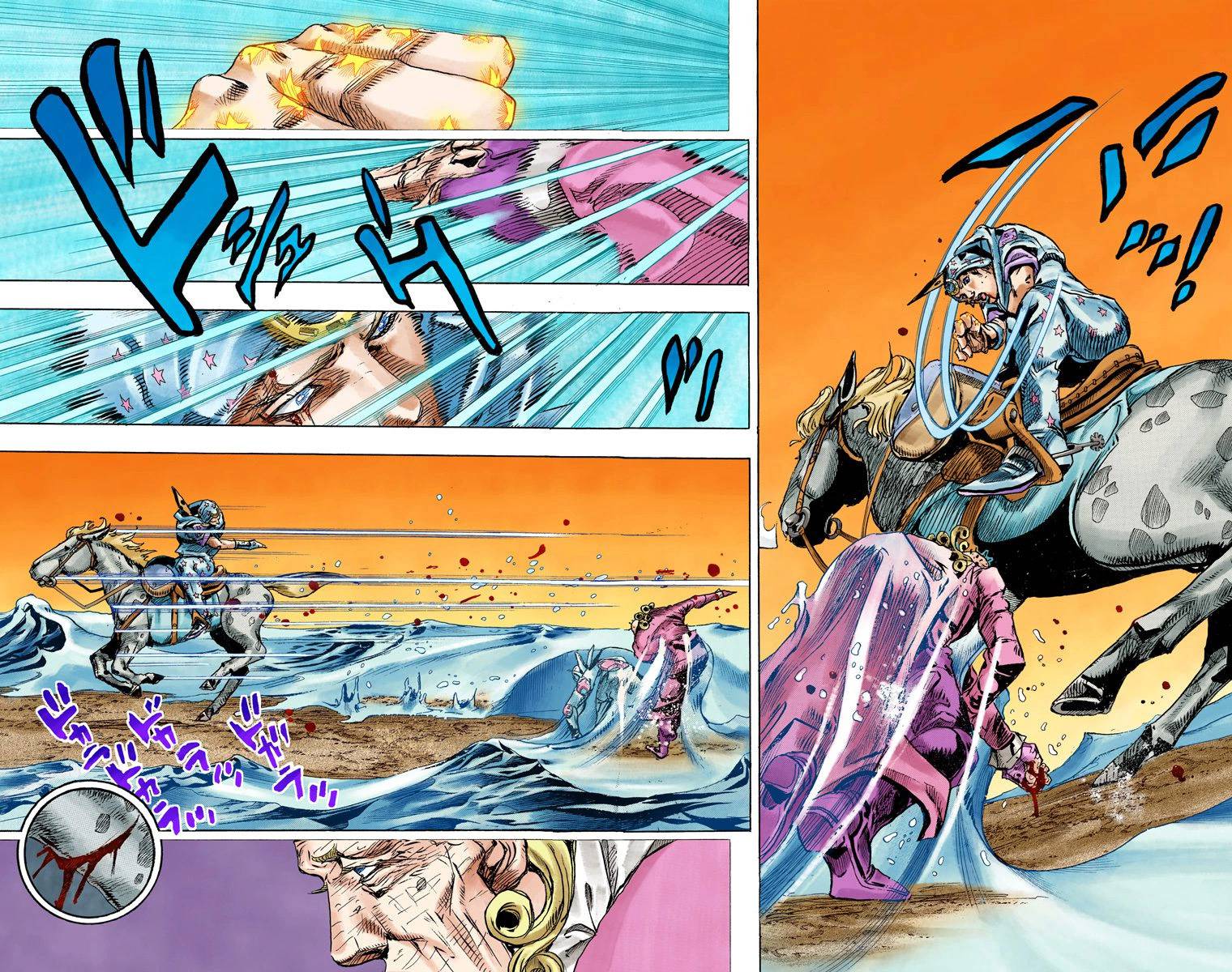 Манга Невероятные Приключения ДжоДжо Часть 7: Steel Ball Run (Цветная версия) - Глава 85 Страница 18