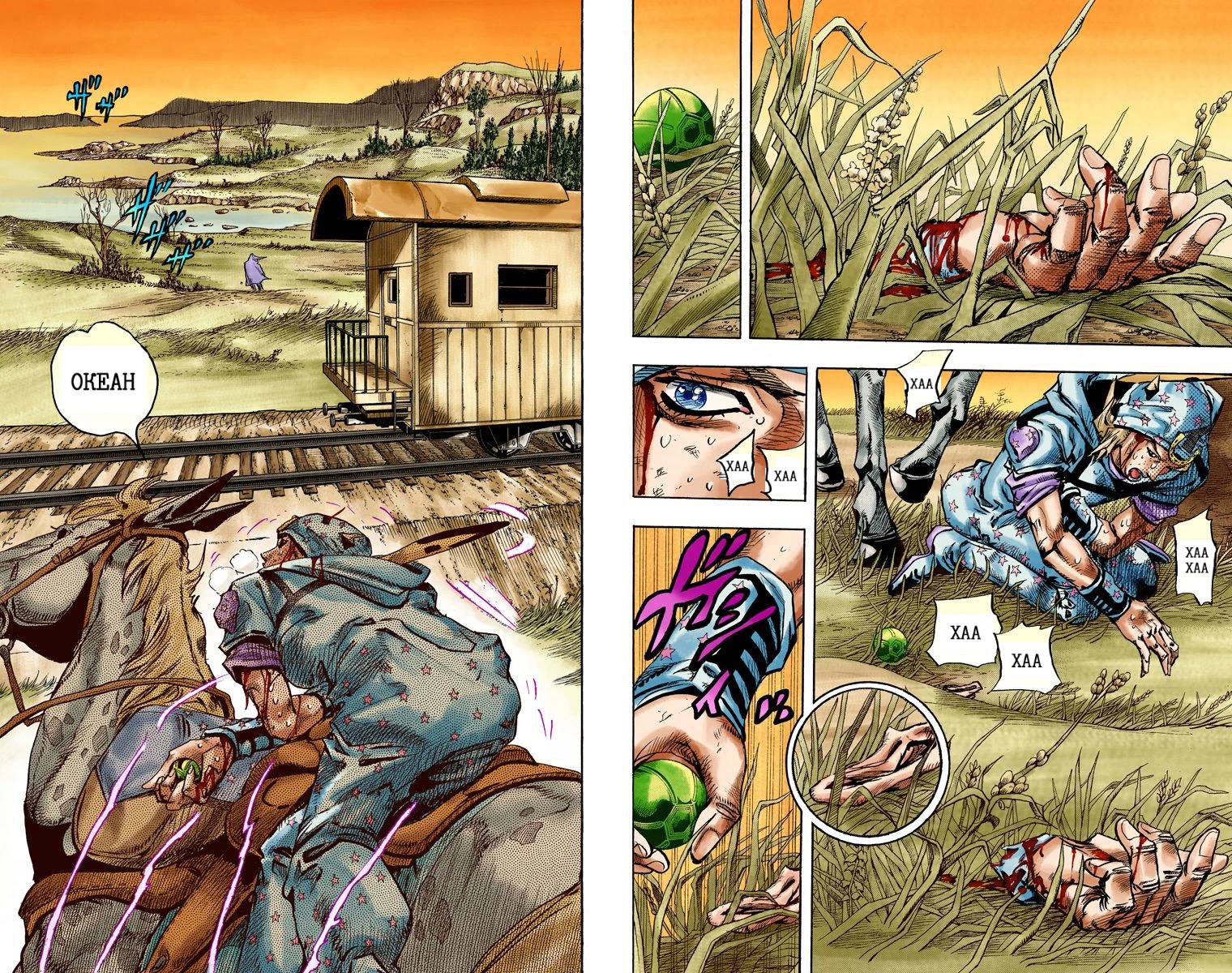 Манга Невероятные Приключения ДжоДжо Часть 7: Steel Ball Run (Цветная версия) - Глава 81 Страница 29