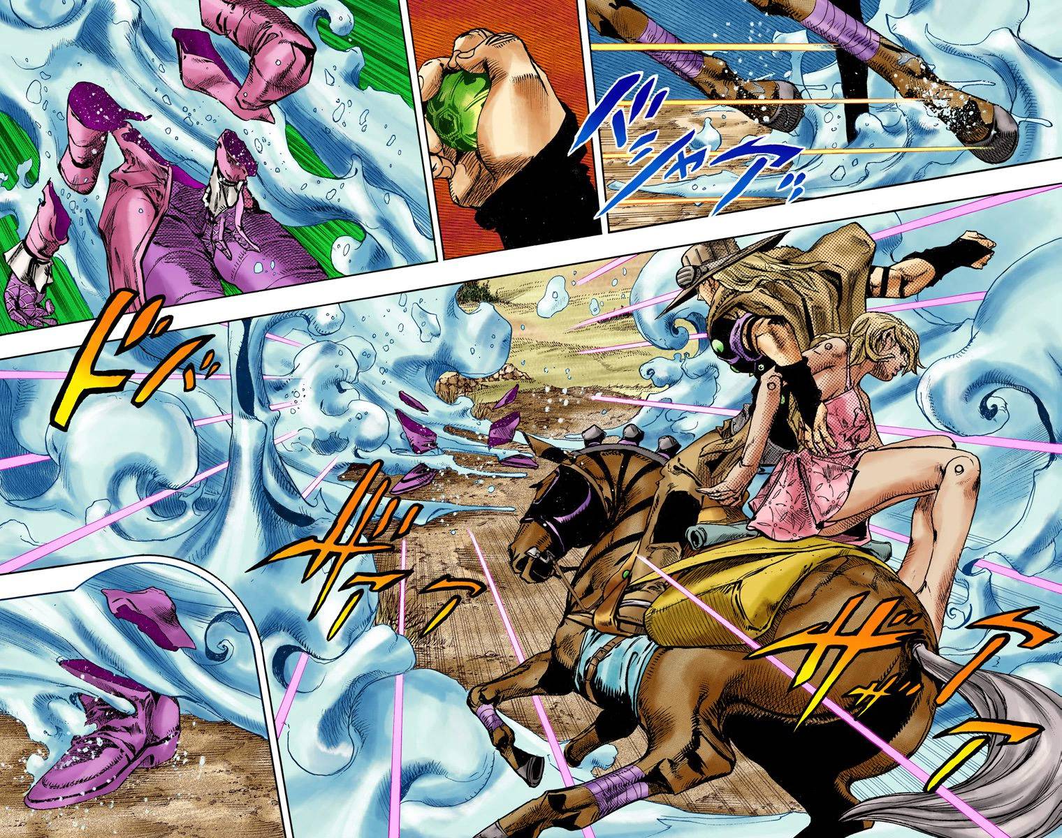 Манга Невероятные Приключения ДжоДжо Часть 7: Steel Ball Run (Цветная версия) - Глава 81 Страница 50