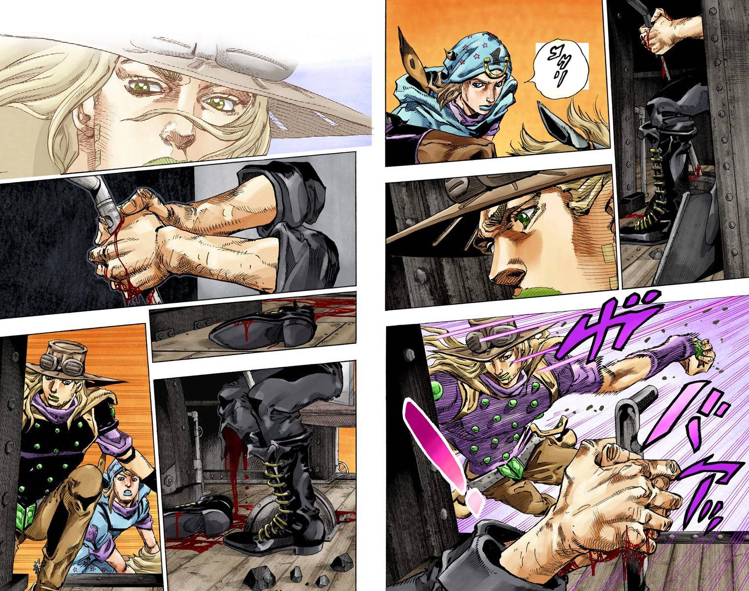 Манга Невероятные Приключения ДжоДжо Часть 7: Steel Ball Run (Цветная версия) - Глава 77 Страница 33