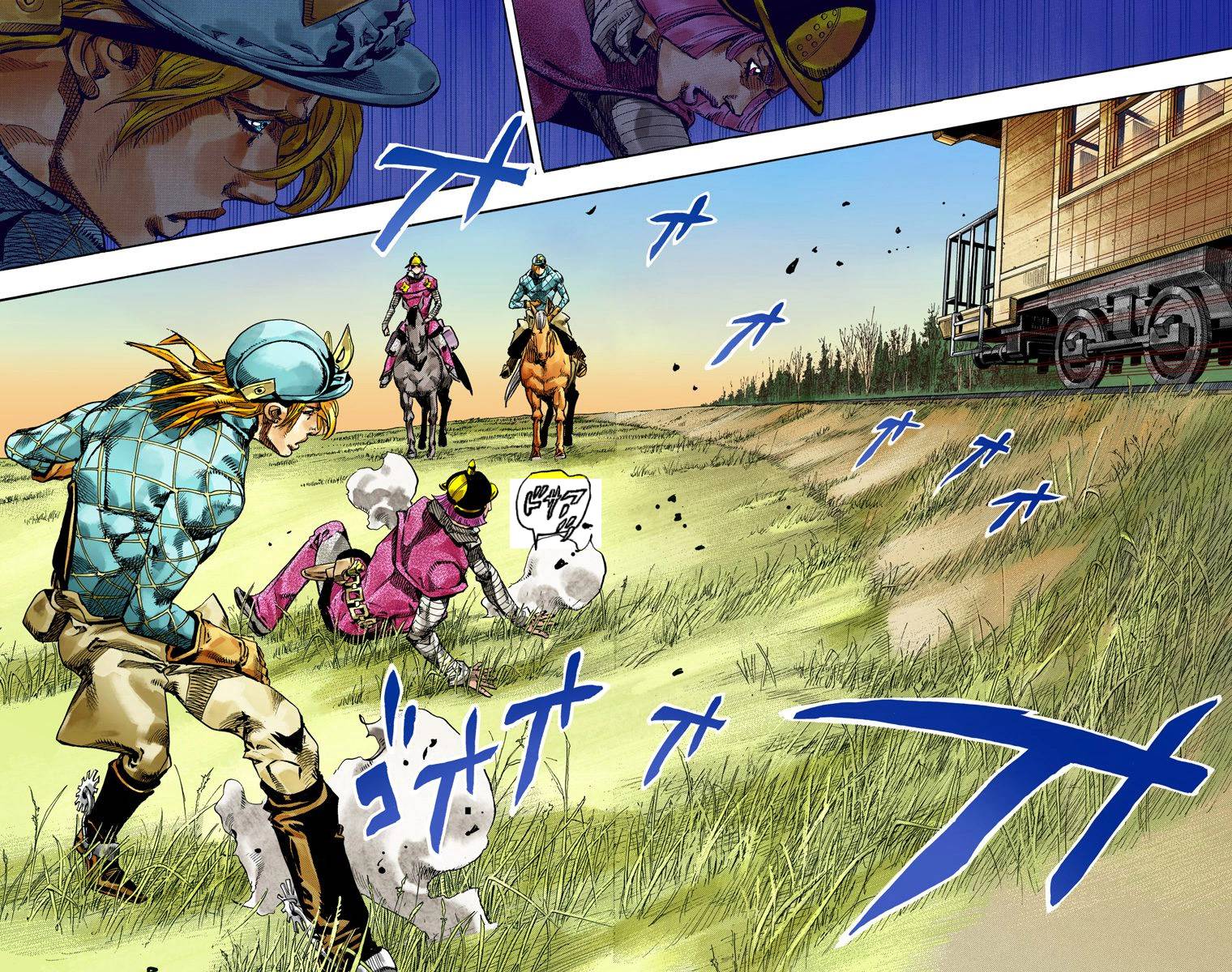 Манга Невероятные Приключения ДжоДжо Часть 7: Steel Ball Run (Цветная версия) - Глава 73 Страница 40