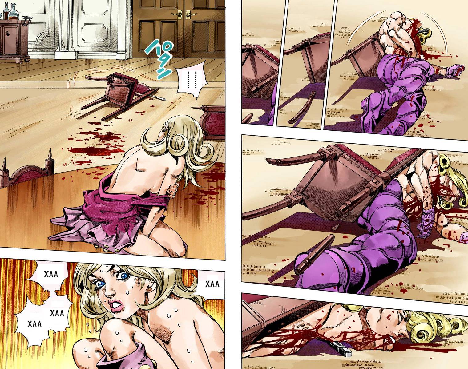 Манга Невероятные Приключения ДжоДжо Часть 7: Steel Ball Run (Цветная версия) - Глава 60 Страница 56