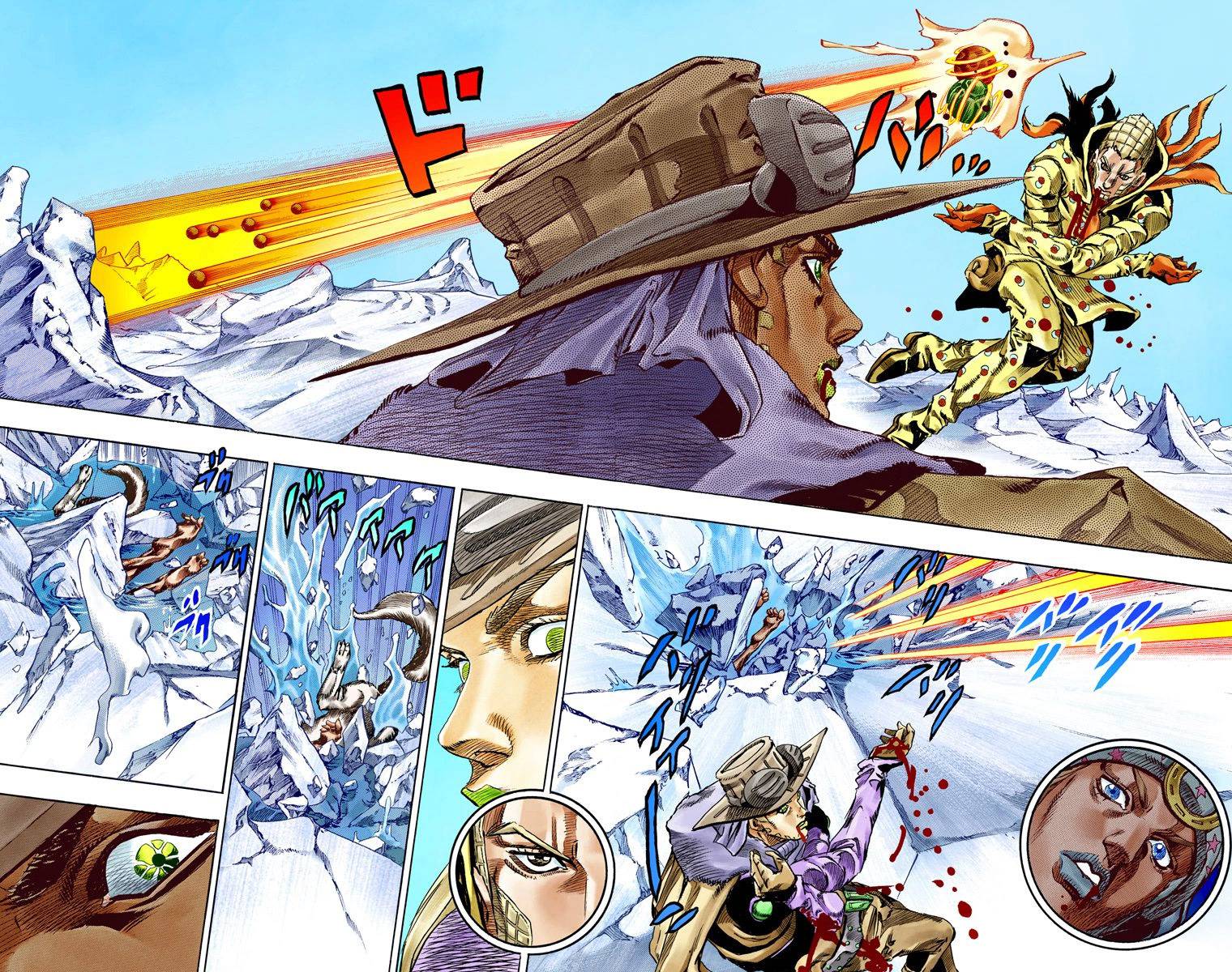 Манга Невероятные Приключения ДжоДжо Часть 7: Steel Ball Run (Цветная версия) - Глава 52 Страница 64