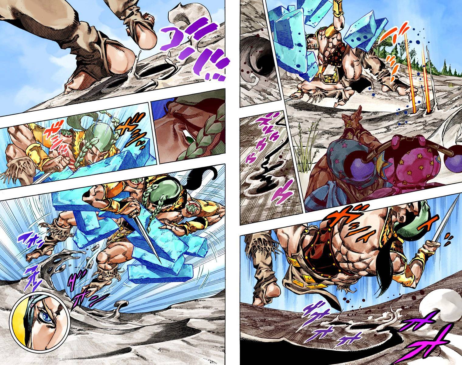 Манга Невероятные Приключения ДжоДжо Часть 7: Steel Ball Run (Цветная версия) - Глава 44 Страница 52