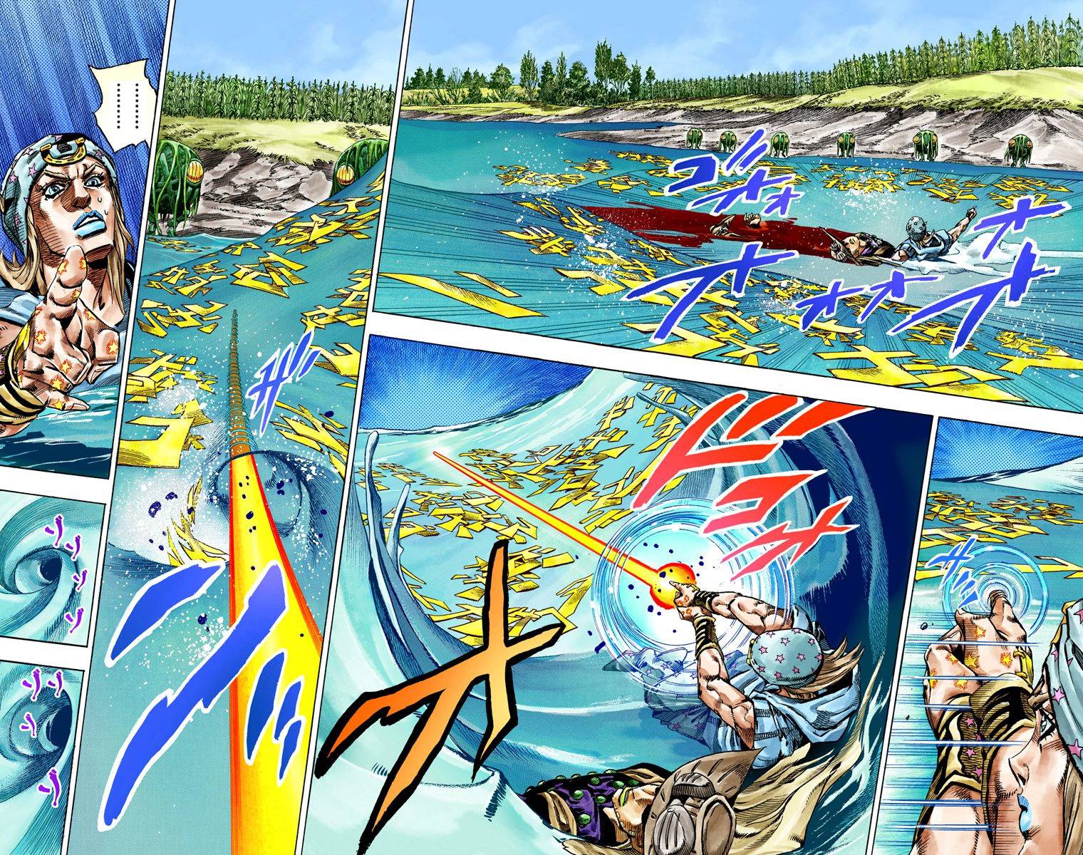Манга Невероятные Приключения ДжоДжо Часть 7: Steel Ball Run (Цветная версия) - Глава 44 Страница 37
