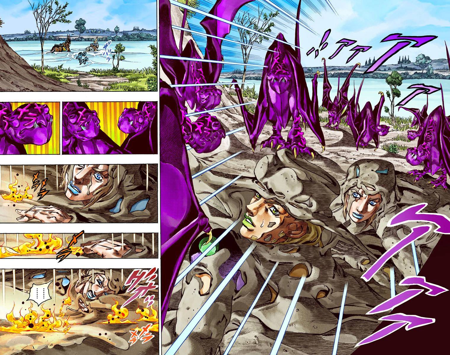 Манга Невероятные Приключения ДжоДжо Часть 7: Steel Ball Run (Цветная версия) - Глава 44 Страница 4
