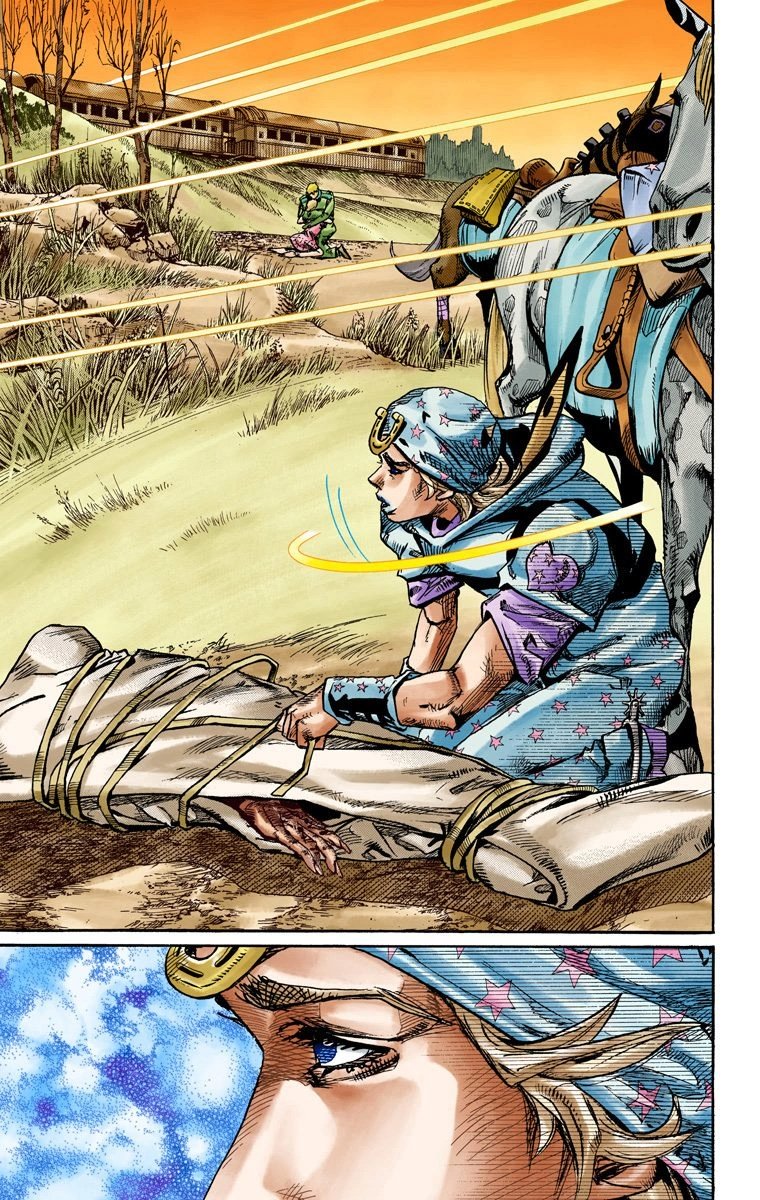 Манга Невероятные Приключения ДжоДжо Часть 7: Steel Ball Run (Цветная версия) - Глава 90 Страница 4