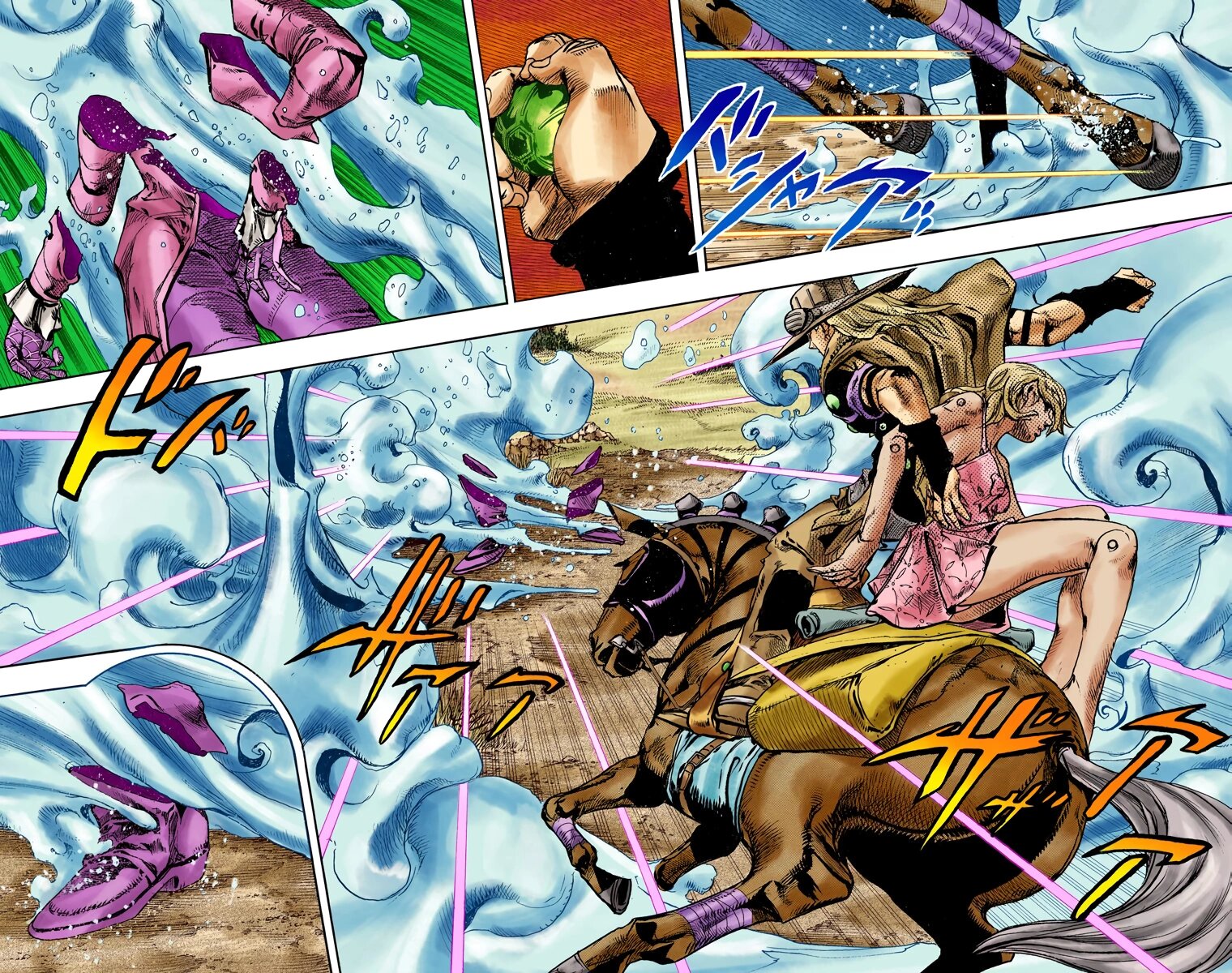 Манга Невероятные Приключения ДжоДжо Часть 7: Steel Ball Run (Цветная версия) - Глава 83 Страница 5