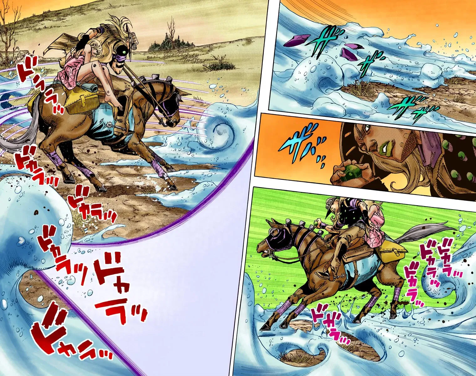 Манга Невероятные Приключения ДжоДжо Часть 7: Steel Ball Run (Цветная версия) - Глава 83 Страница 6