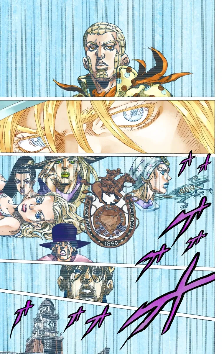 Манга Невероятные Приключения ДжоДжо Часть 7: Steel Ball Run (Цветная версия) - Глава 67 Страница 37