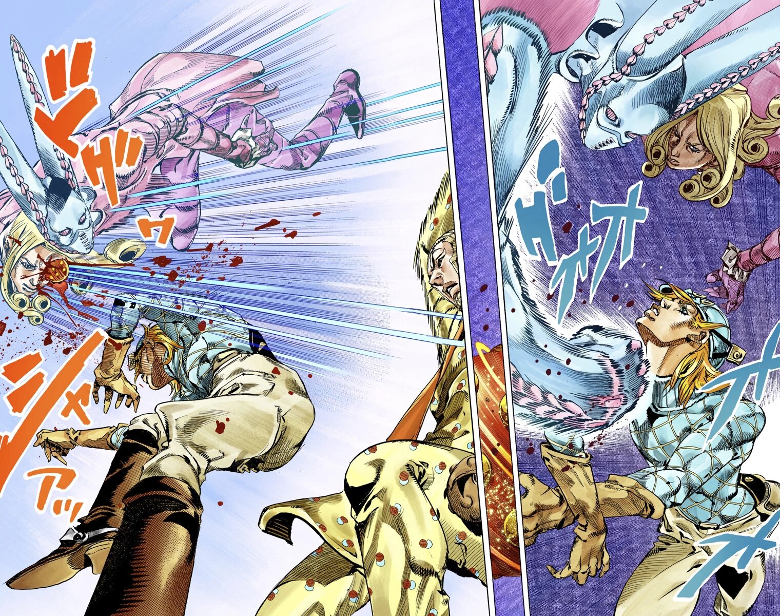 Манга Невероятные Приключения ДжоДжо Часть 7: Steel Ball Run (Цветная версия) - Глава 68 Страница 37