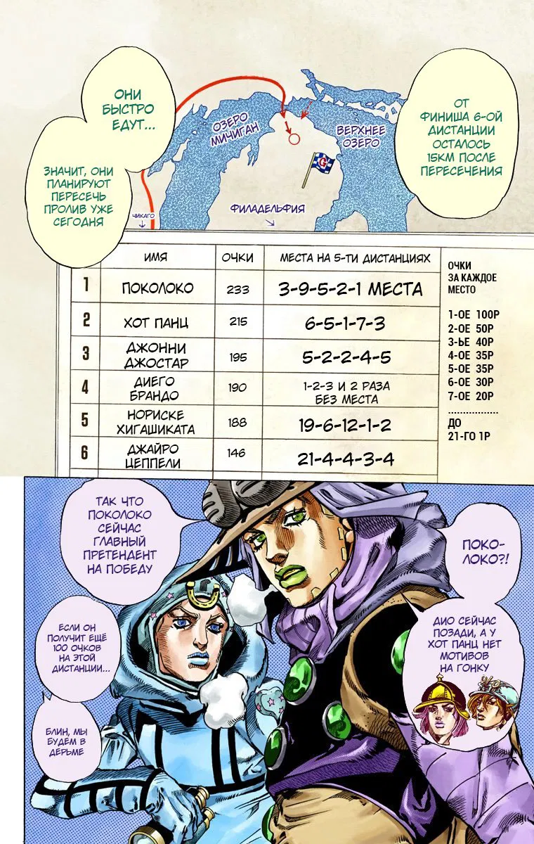 Манга Невероятные Приключения ДжоДжо Часть 7: Steel Ball Run (Цветная версия) - Глава 51 Страница 32