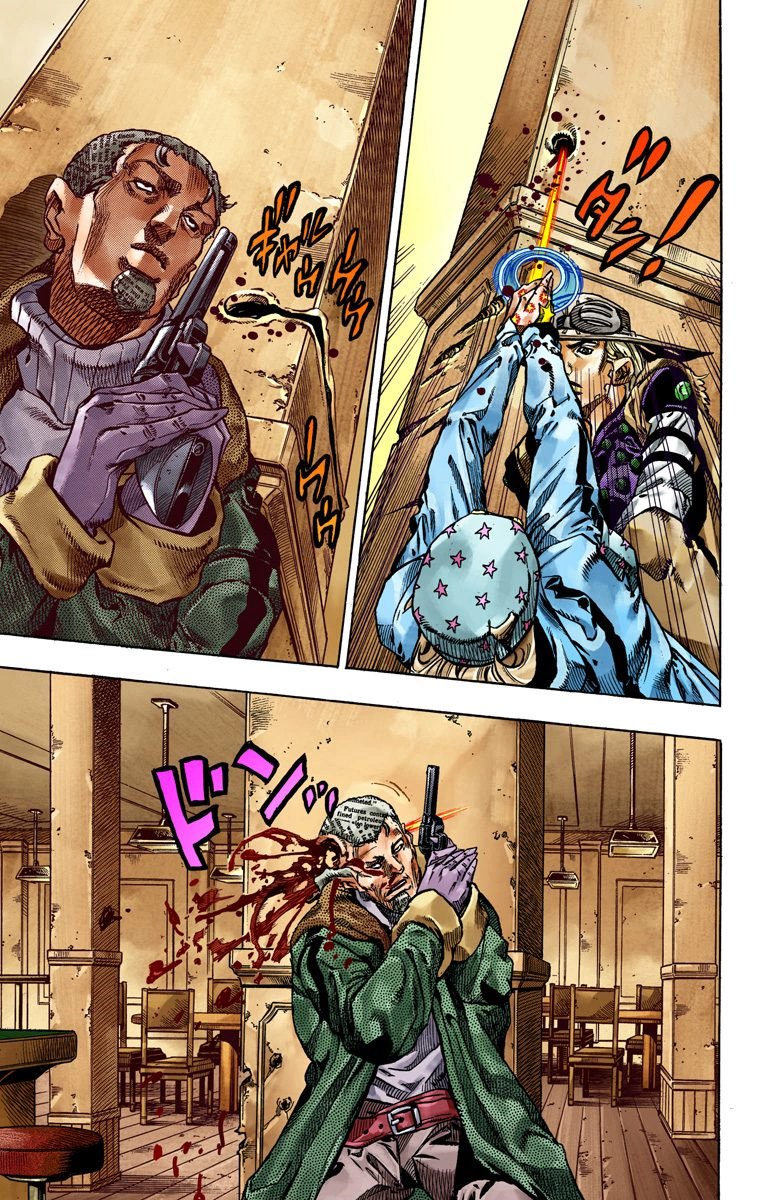 Манга Невероятные Приключения ДжоДжо Часть 7: Steel Ball Run (Цветная версия) - Глава 47 Страница 12