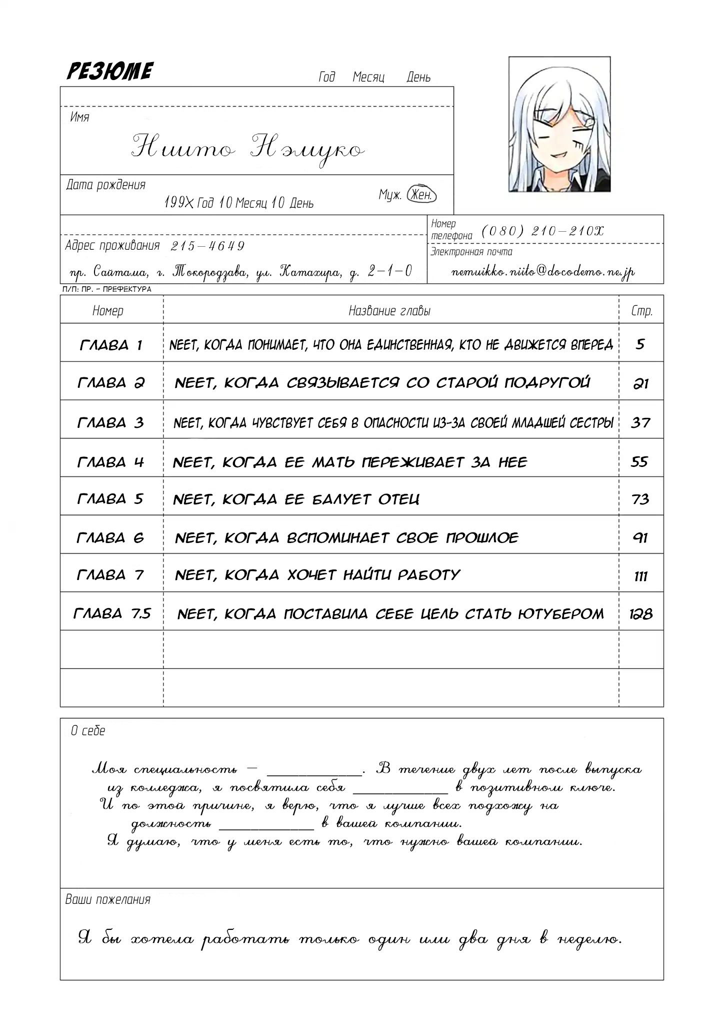 Манга Страдания безработной Нико - Глава 14 Страница 5