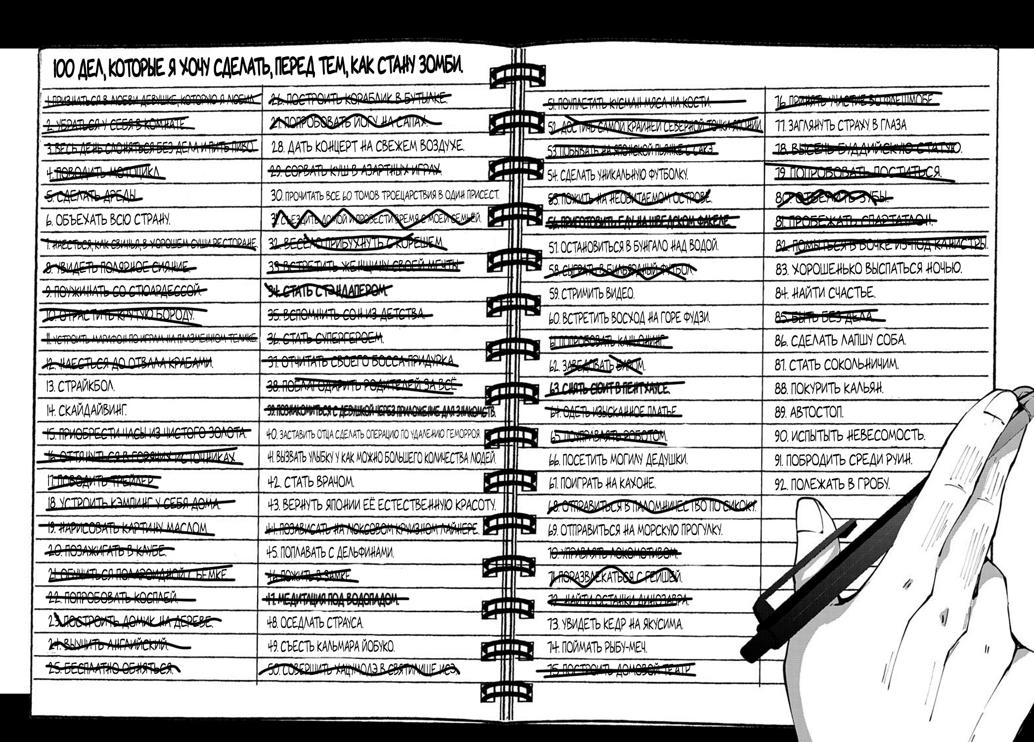Манга Зомбиапокалипсис и список из 100 дел, что я выполню перед смертью - Глава 1 Страница 31