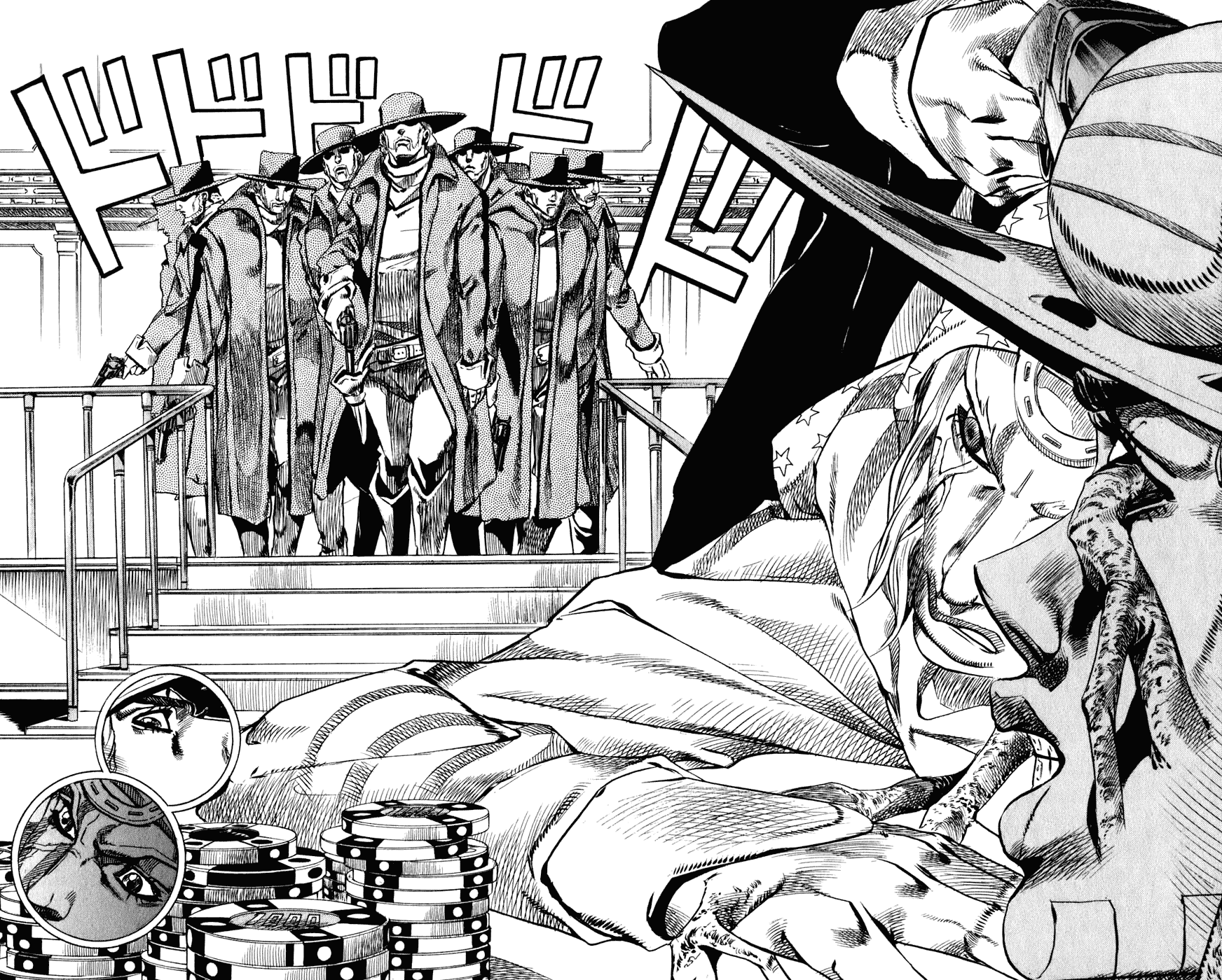 Манга Невероятные Приключения ДжоДжо Часть 7: Steel Ball Run - Глава 46 Страница 46