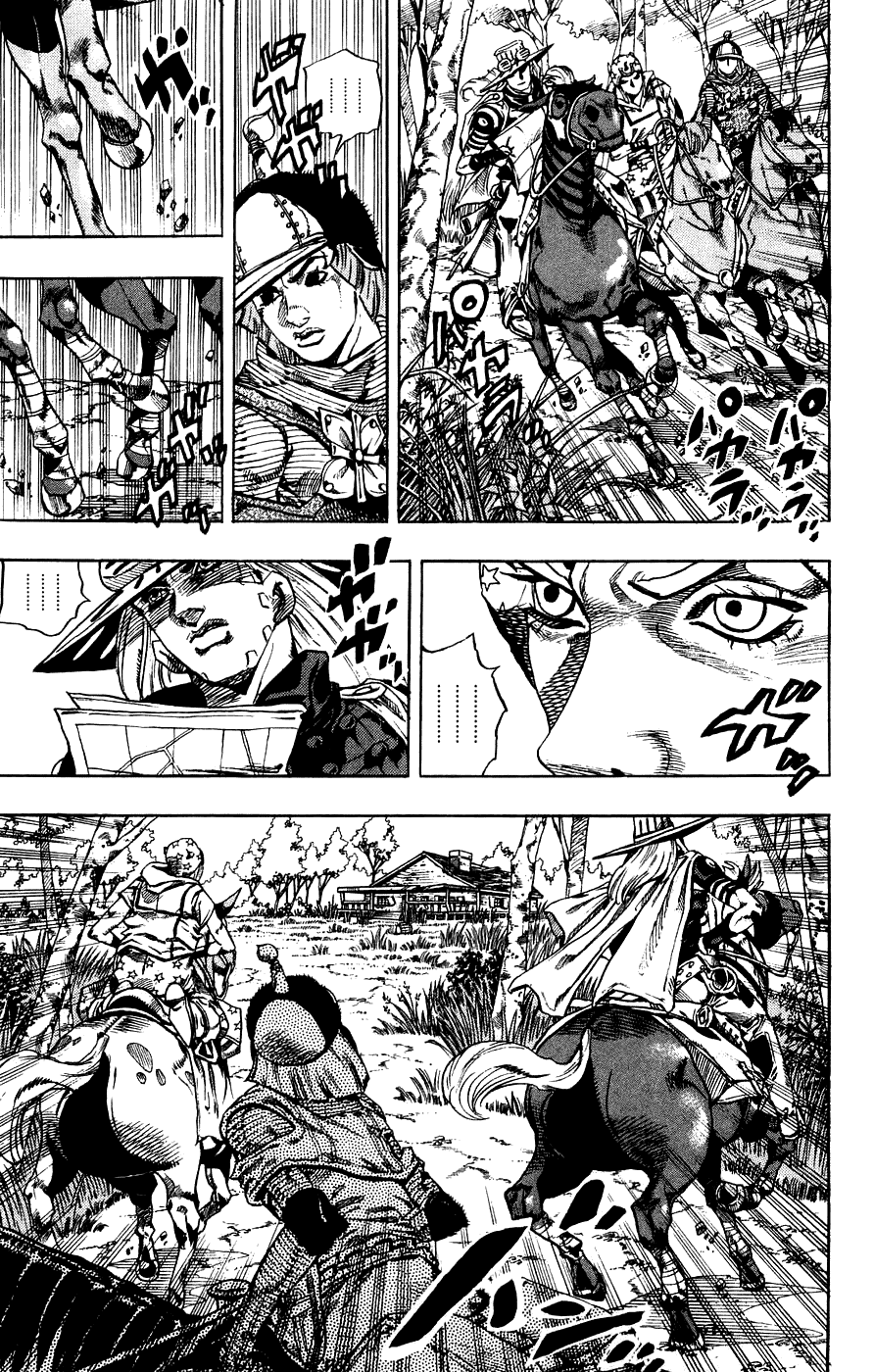 Манга Невероятные Приключения ДжоДжо Часть 7: Steel Ball Run - Глава 34 Страница 9