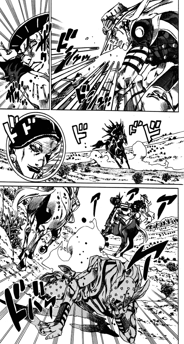 Манга Невероятные Приключения ДжоДжо Часть 7: Steel Ball Run - Глава 14 Страница 16